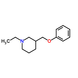 Piperidine, 1-ethyl-3-(phenoxymethyl)- (9CI)结构式