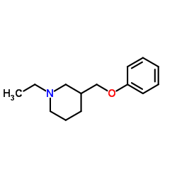 Piperidine, 1-ethyl-3-(phenoxymethyl)- (9CI) Structure