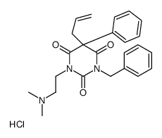 2-(3-benzyl-2,4,6-trioxo-5-phenyl-5-prop-2-enyl-1,3-diazinan-1-yl)ethyl-dimethylazanium,chloride结构式