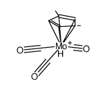 (η5-C5H4Me)Mo(CO)3H结构式