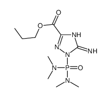 propyl 5-amino-1-[bis(dimethylamino)phosphoryl]-1,2,4-triazole-3-carboxylate Structure