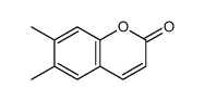 6,7-dimethylchromen-2-one Structure