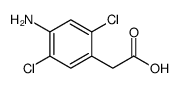 1-(4-氨基-2,5-二氯苯基)-乙酸结构式