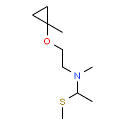 Ethanamine, N-methyl-N-[2-[(1-methylcyclopropyl)oxy]ethyl]-1-(methylthio)- (9CI) Structure