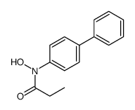 N-Hydroxy-N-propionyl-4-aminobiphenyl structure