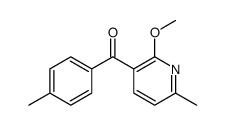 (2-methoxy-6-methylpyridin-3-yl)-(4-methylphenyl)methanone Structure