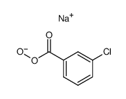 sodium salt of 3-chloroperoxybenzoic acid Structure