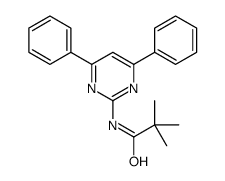 N-(4,6-diphenylpyrimidin-2-yl)-2,2-dimethylpropanamide结构式