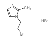 1-(2-bromoethyl)-2-methyl-1H-imidazole(SALTDATA: 0.9HBr) Structure