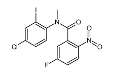 N-(4-chloro-2-iodophenyl)-5-fluoro-N-methyl-2-nitrobenzamide Structure