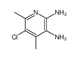 5-chloro-4,6-dimethylpyridine-2,3-diamine结构式