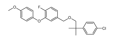 4-[[2-(4-chlorophenyl)-2-methylpropoxy]methyl]-1-fluoro-2-(4-methoxyphenoxy)benzene Structure