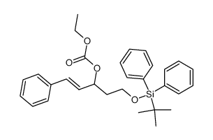 ethyl (E)-5-tert-butyldiphenylsiloxy-1-phenylpent-1-en-3-carbonate Structure