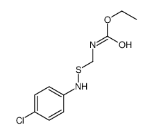 ethyl N-[(4-chloroanilino)sulfanylmethyl]carbamate Structure