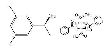 (S)-α-(3,5-dimethylphenyl)ethylamine L-O,O'-dibenzoyltartrate Structure