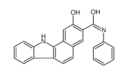 2-hydroxy-N-phenyl-11H-benzo[a]carbazole-3-carboxamide结构式