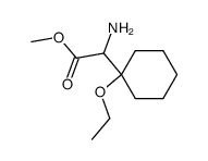 Cyclohexaneacetic acid, alpha-amino-1-ethoxy-, methyl ester (9CI)结构式