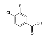 2-Pyridinecarboxylic acid, 5-chloro-6-fluoro结构式