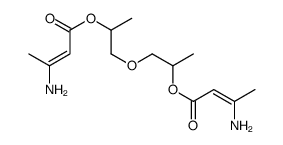 oxybis(1-methylethane-2,1-diyl) bis(3-aminobut-2-enoate) Structure