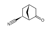 6-Oxo-bicyclo[2.2.1]heptan-exo-2-carbonitril结构式