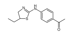 Ethanone, 1-[4-[(5-ethyl-4,5-dihydro-2-thiazolyl)amino]phenyl]结构式