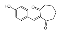 2-[(4-hydroxyphenyl)methylidene]cycloheptane-1,3-dione结构式