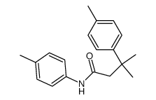 3-methyl-3-p-tolyl-butyric acid p-toluidide Structure