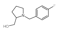 [1-(4-氟苄基)吡咯烷-2-基]甲醇结构式