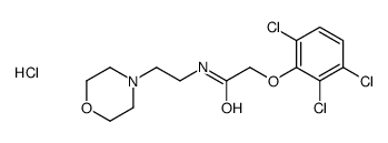 N-(2-morpholin-4-ium-4-ylethyl)-2-(2,3,6-trichlorophenoxy)acetamide,chloride Structure