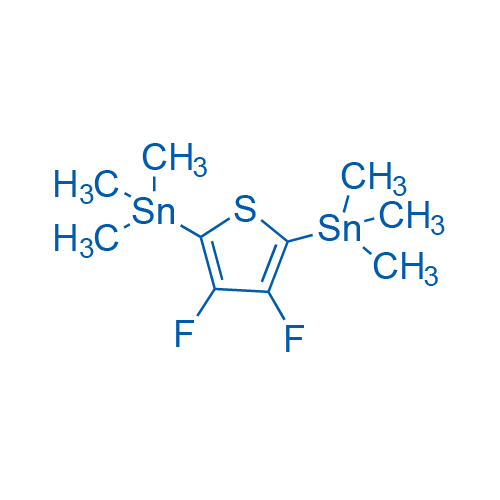 3,4-difluoro-2,5-bis(trimethylstannyl)thiophene structure