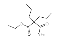 2,2-dipropyl-malonamic acid ethyl ester Structure