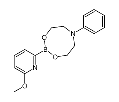 6-Methoxypyridine-2-boronic acid N-phenyldiethanolamine ester structure
