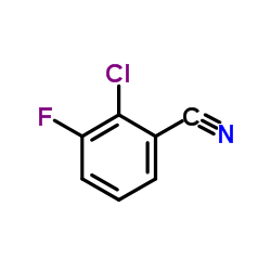 2-Chloro-3-fluorobenzonitrile Structure