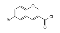 2H-1-Benzopyran-3-carbonyl chloride, 6-bromo结构式
