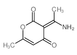 (3E)-3-(1-aminoethylidene)-6-methyl-pyran-2,4-dione Structure