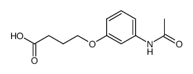 4-(3-Acetamino-phenoxy)-buttersaeure结构式