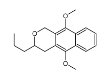 5,10-dimethoxy-3-propyl-3,4-dihydro-1H-benzo[g]isochromene结构式