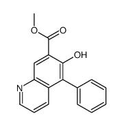 methyl 6-hydroxy-5-phenylquinoline-7-carboxylate Structure
