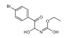 ethyl N-[2-(4-bromophenyl)-1-hydroxy-2-oxoethyl]carbamate结构式