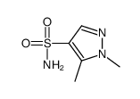 1,5-dimethyl-1H-pyrazole-4-sulfonamide structure