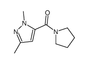 (2,5-dimethylpyrazol-3-yl)-pyrrolidin-1-ylmethanone结构式