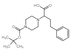 2-(4-Boc-piperazinyl)-4-phenylbutanoic acid structure