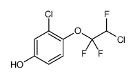 3-CHLORO-4-(2-CHLORO-1,1,2-TRIFLUOROETHOXY)PHENOL结构式