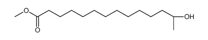 methyl (13R)-13-hydroxytetradecanoate结构式