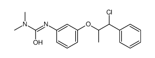 3-[3-(1-chloro-1-phenylpropan-2-yl)oxyphenyl]-1,1-dimethylurea Structure
