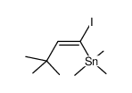 1-iodo-1-trimethylstannyl-3,3-dimethyl-1-butene结构式