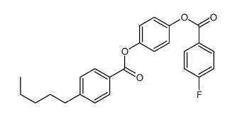 [4-(4-fluorobenzoyl)oxyphenyl] 4-pentylbenzoate结构式