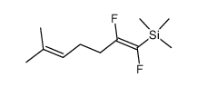 difluoro-1,2 methyl-6 trimethylsilyl heptadiene-1,5-(Z) Structure