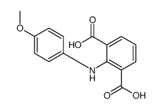 2-(4-methoxyanilino)benzene-1,3-dicarboxylic acid Structure