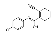 N-(4-chlorophenyl)-2-cyanocyclohexene-1-carboxamide结构式